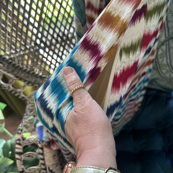 Anthropologie Maeve Sennebec Rainbow Dress Sleeveless Keyhole Knit Lined Pockets - Picture 10 of 10